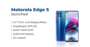 Motorola Edge S Specs
